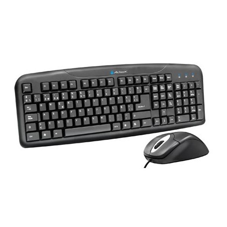 KIT ACTECK AK2-2300 TECLADO Y MOUSE ALAMBRICO PS2