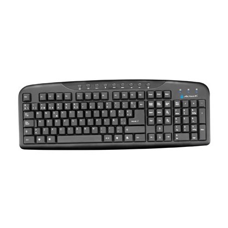 TECLADO ACTECK ESTANDAR USB NEGRO TRUE BASIX TB-01005